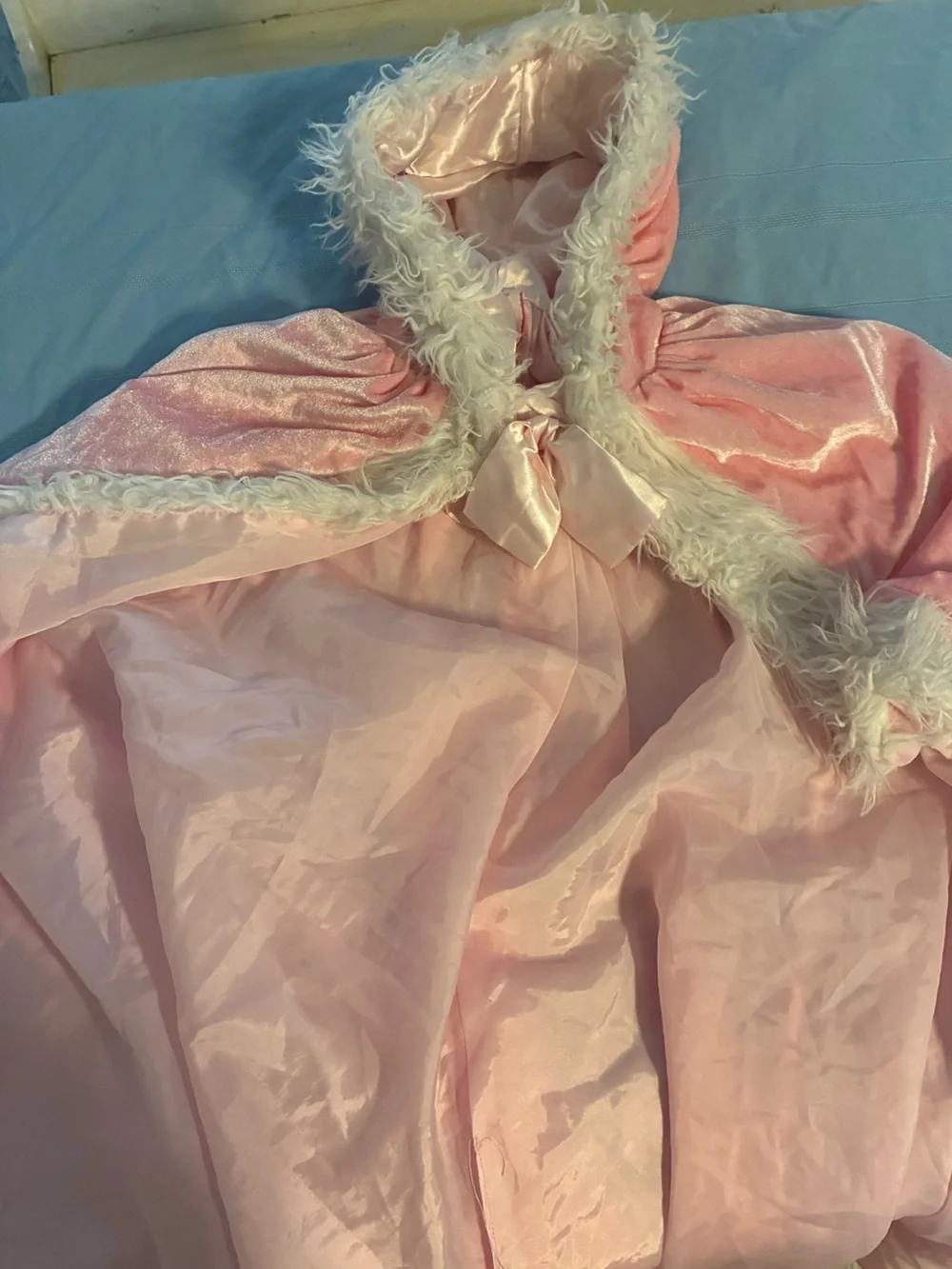 Pink Velvet Princess Hooded Cloak